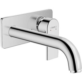 Mitigeur de lavabo mural Hansgrohe Vernis Shape, déport 207 mm, chromé