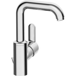 Mitigeur de lavabo Hansa Hansaprimo, déport 142 mm, chromé, bec orientable