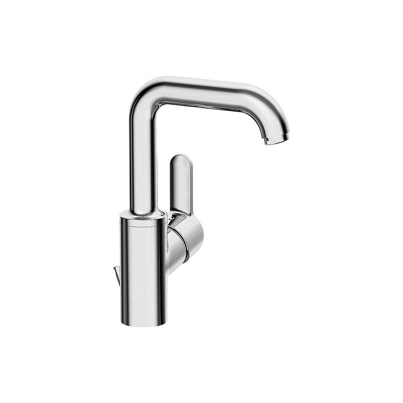 Mitigeur de lavabo Hansa Hansaprimo, déport 142 mm, chromé, bec orientable