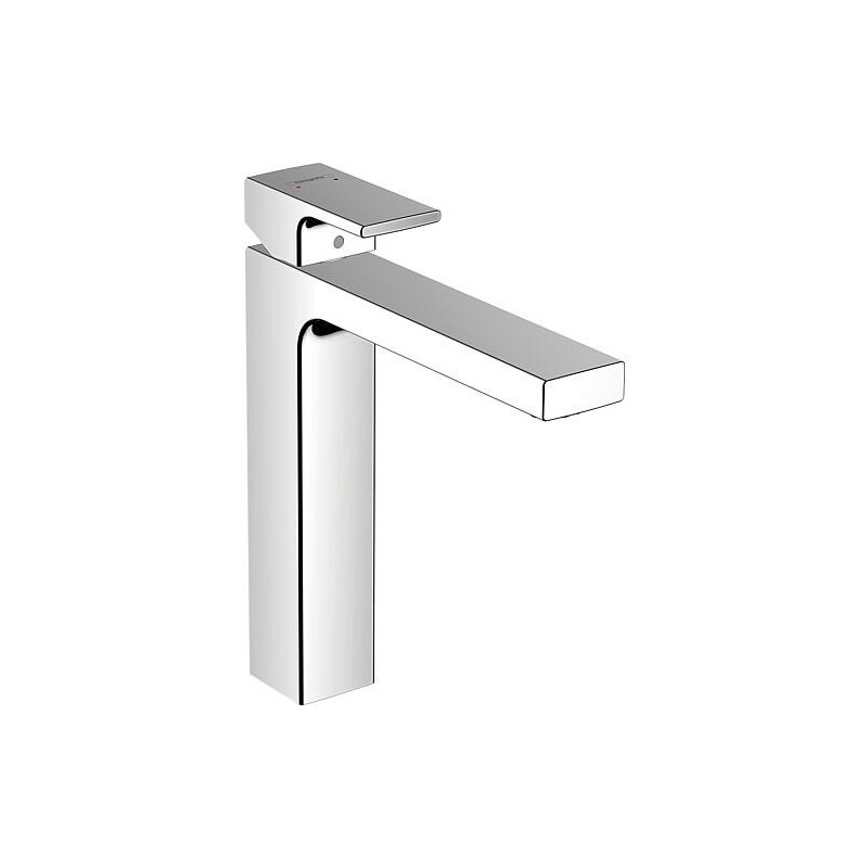 Mitigeur de lavabo Hansgrohe 190 Vernis Shape, déport 181 mm, chromé, sans garniture d’écoulement