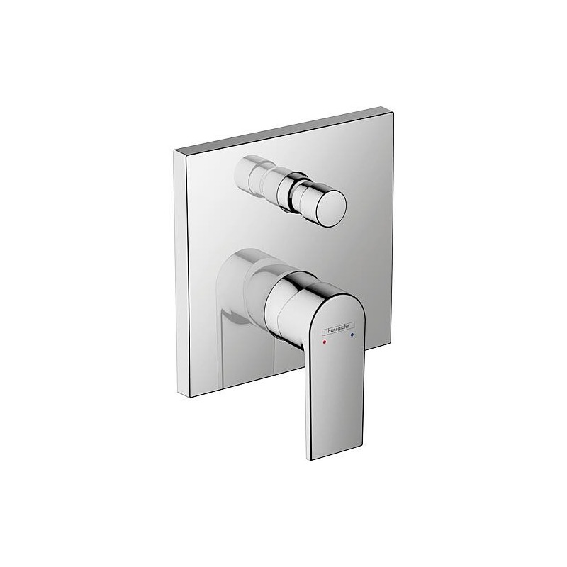 Mitigeur bain/douche encastré Hansgrohe Vernis Shape, rosace 156 x 156 mm, chromé