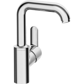 Mitigeur de lavabo Hansa Hansaprimo, déport 142 mm, chromé, bec orientable, sans garniture d’écoulement