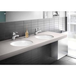 Mitigeur de lavabo Hansa Hansamix, déport 127 mm, chromé