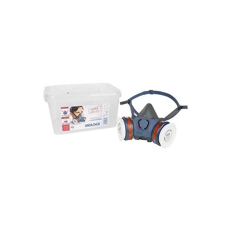 Coffret de protection respiratoire A1 P2 R, 1 x masque avec 2 x filtres combinés A1P2R