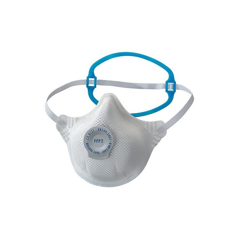 Masque respiratoire FFP2 NR D avec soupape ambiante, conditionnement 20 pièces