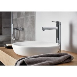 Mitigeur de lavabo Grohe Concetto XL-Size, déport 171 mm, chromé, sans garniture d’écoulement