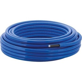 Tuyau Mepla ML d26 longueur 25 m - préinsonorisé en rond 6 mm bleu