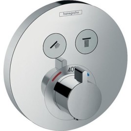 Thermostat encastré Hansgrohe ShowerSelect S Set de finition 2 consommateurs chrome