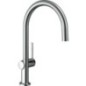 Mitigeur d’évier Hansgrohe 220 Talis M54, bec orientable, déport 222 mm, chromé