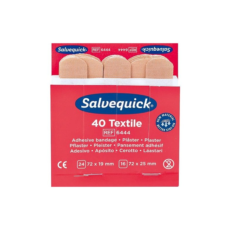 Sparadrap Salvequick élastique, 1009444V, conditionnement 6 pièces