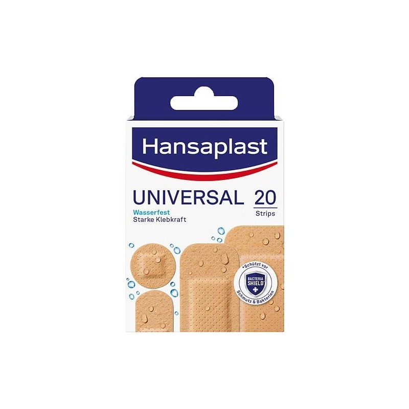 Pansement universel Hansaplast UNIVERSAL Strips 20 pièces 4 tailles