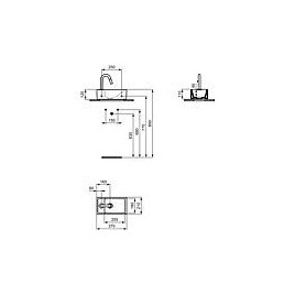 Kit lave-mains Ideal Standard Eurovit+Idealstream tablette à droite