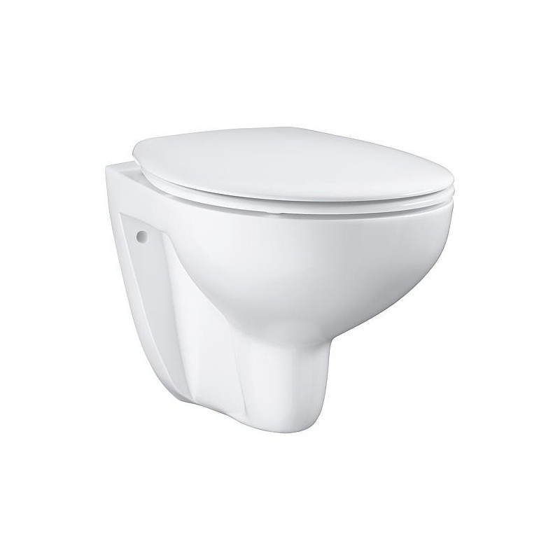 Combi-Pack Grohe Bau céramique sans bord, softclose blanc alpin