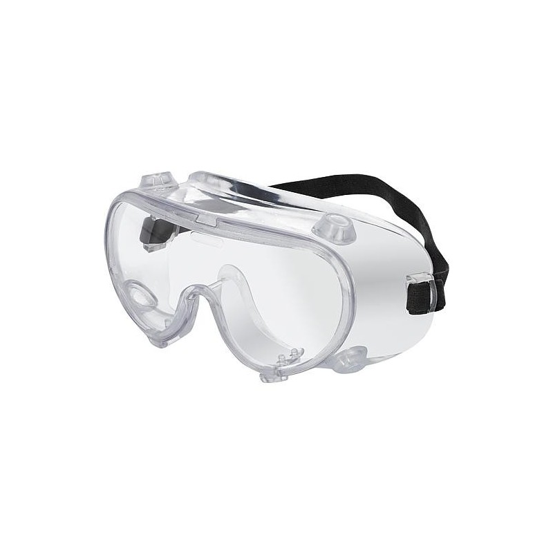 Lunettes de protection, transparentes, ventilées | PVC pour chocs mécaniques légers (F), qté : 10x1 pièces