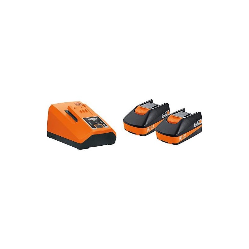 Kit sans fil Fein 18 V ALG 80BC avec 2x batteries 3,0 Ah et chargeur