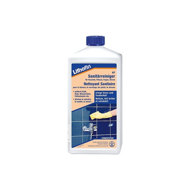 Nettoyant sanitaire LITHOFIN KF, flacon de 1 l