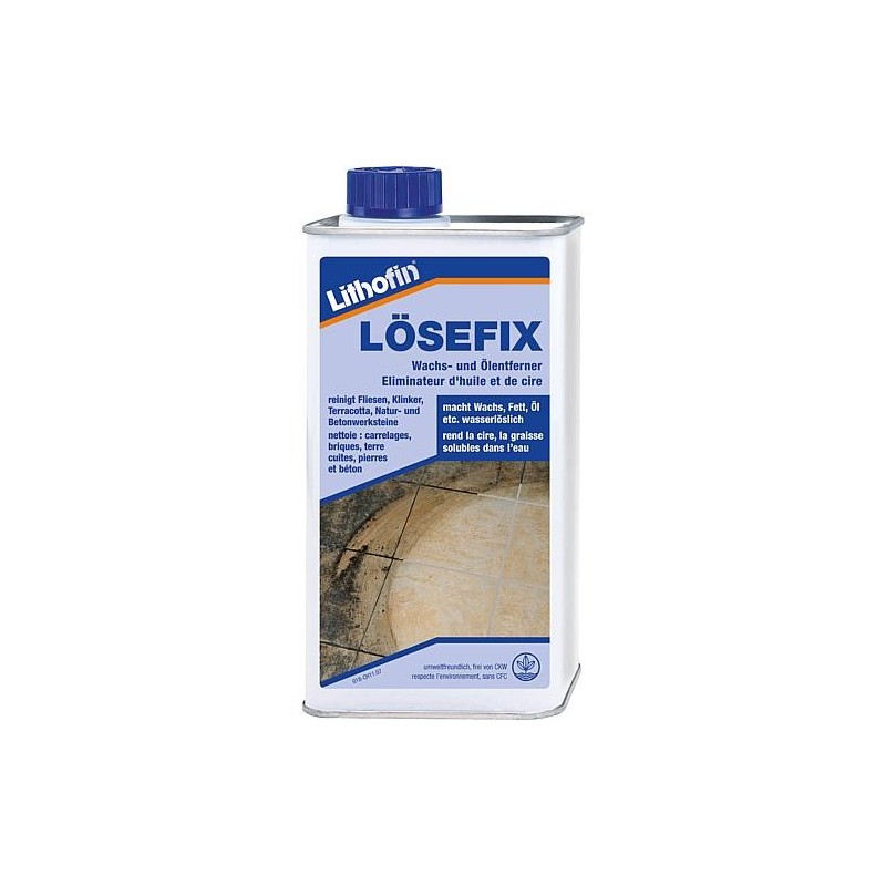 Décapant pour cire et huile LITHOFIN LÖSEFIX, bouteille 1 l