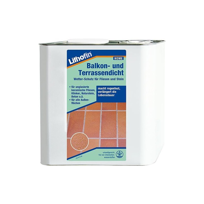 Étanchéité balcons & terrasses LITHOFIN, bidon de 2,5 l