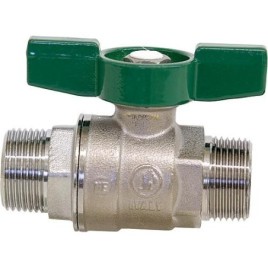 Robinet eau potable à tourn sphér R253D m/m 3/8" PN16 laiton chromé/manette papillon