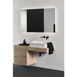 Robinetterie de lavabo murale IdealStandard Cerafine O, noir mat