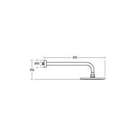 Pomme de douche IdealStandard Idealrain Cube 200 x 200 mm, noir mat