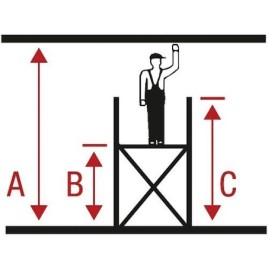 Échafaudage pliant en aluminium MONTO ProTec XS, hauteur de travail env. 7,80 m