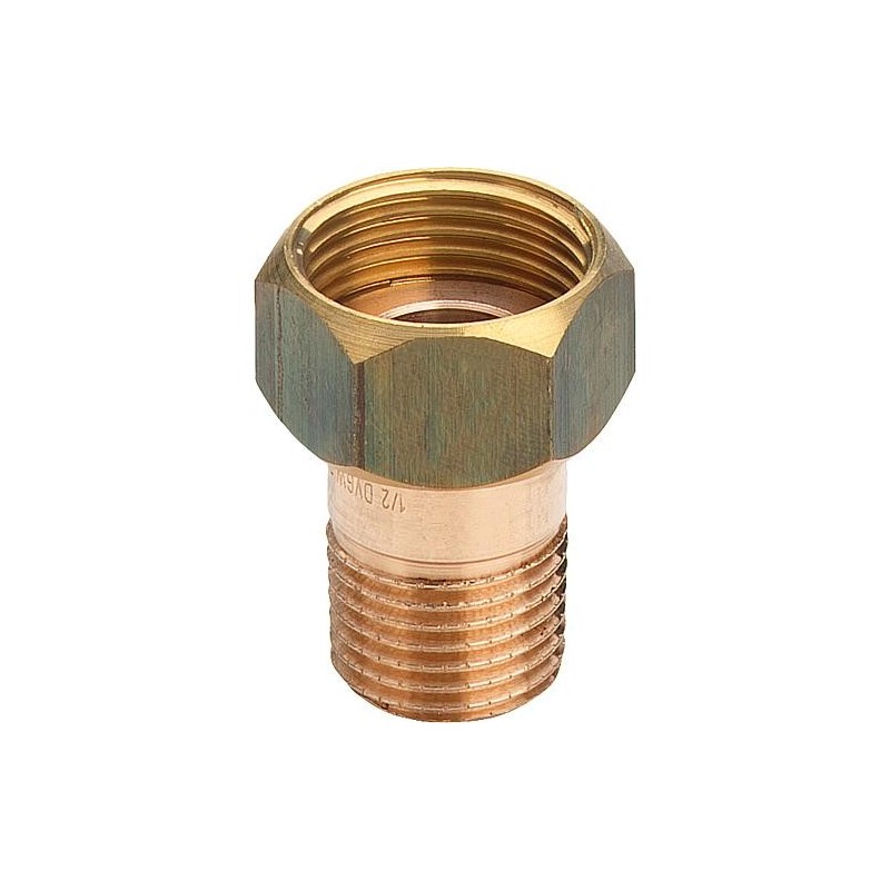 Demi-raccord en bronze type 3335 à joint plat DN32 (1 1/4") x DN40 (1 1/2")