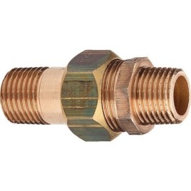 Raccord vissé pour tubes en bronze type 3334 à joint plat axa DN20 (3/4")