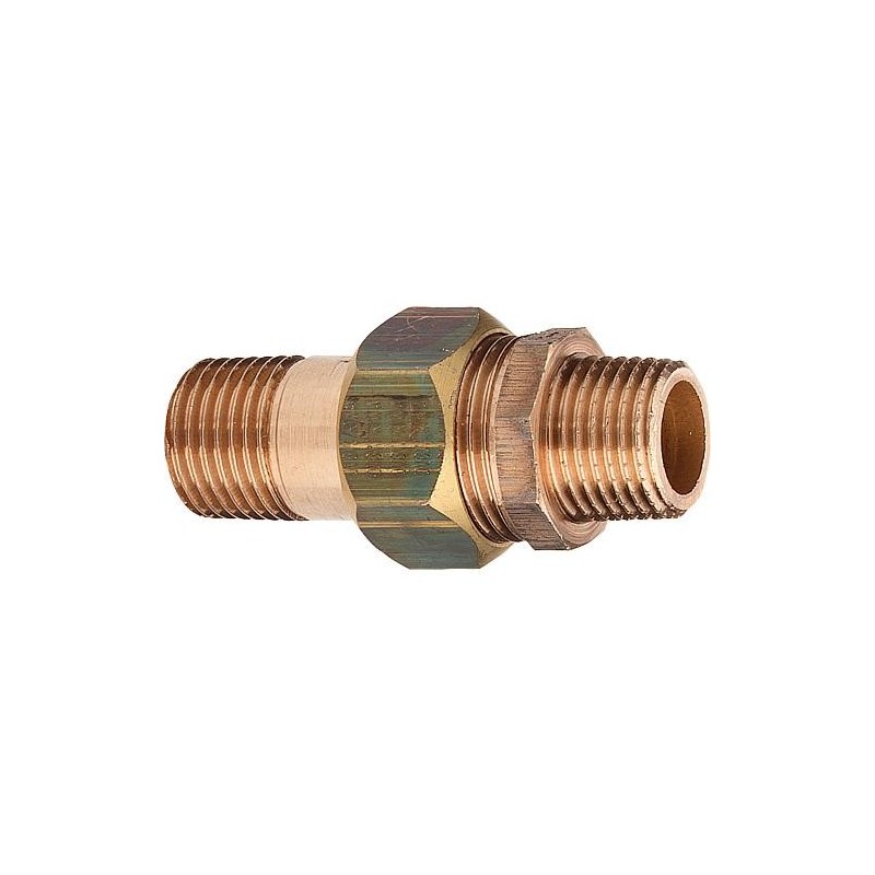 Raccord vissé pour tubes en bronze type 3334 à joint plat axa DN20 (3/4")