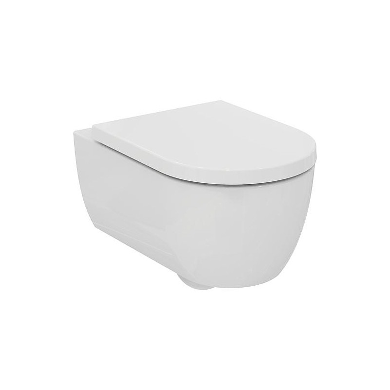 WC suspendu à rinçage en profondeur Ideal Standard Blend Curve AquaBlade, rond