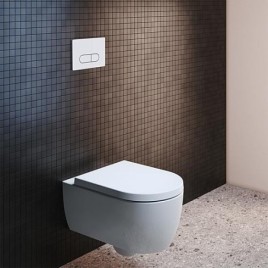 WC suspendu à rinçage en profondeur Ideal Standard Blend Curve AquaBlade, rond