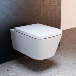 WC suspendu à rinçage en profondeur Ideal Standard Blend Cube AquaBlade, carré