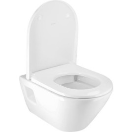 Pack combiné Duravit D-Neo sans bride, fixation ouverte, blanc