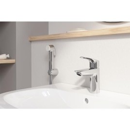 Mitigeur de lavabo Grohe Eurosmart S-Size, saillie 109 mm avec bonde clicker, chromé