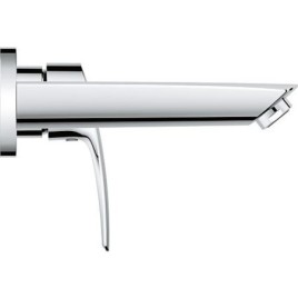 Mitigeur de lavabo mural Grohe Eurosmart chromé UP 2 trous saillie 171 mm