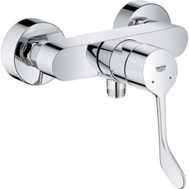 Mitigeur monocommande pour douche Grohe Eurosmart, chromé levier long