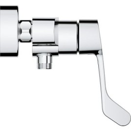 Mitigeur monocommande pour douche Grohe Eurosmart, chromé levier long