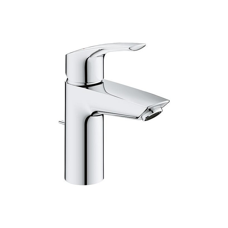 Mitigeur de lavabo Grohe Eurosmart S-Size, saillie 109 mm avec bonde à tirette, chromé