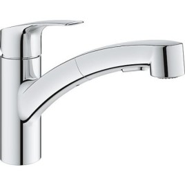 Mitigeur d’évier Grohe Eurosmart douchette extractible saillie 227 mm chrome