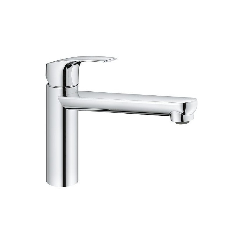 Mitigeur d’évier Grohe Eurosmart, col de cygne, déport 222 mm, chromé