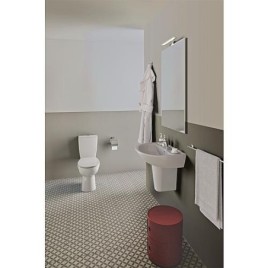 Lavabo Eurovit rond 1 trou pour robinetterie l x H x P : 600 x 160 x 470 mm