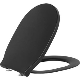 Lunette WC standard Ideal Connect Air noir, avec Softclose