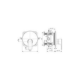 Mitigeur de douche encastré Ideal Standard Connect Air