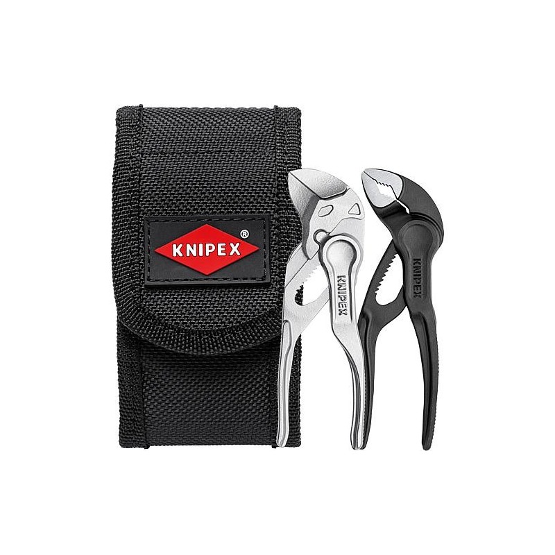 Mini-set de pinces KNPEX XS en pochette ceinture