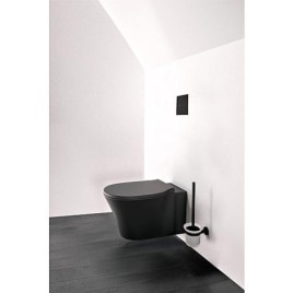 WC suspendu Ideal Standard Connect Air lxhxp: 360x350x540 mm sans bord de rinçage noir mat