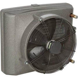 Rideau d´air type HEATER crée une barrière thermique pour la protection des portes d´entrée par ex. dans les entrepôts,  halls