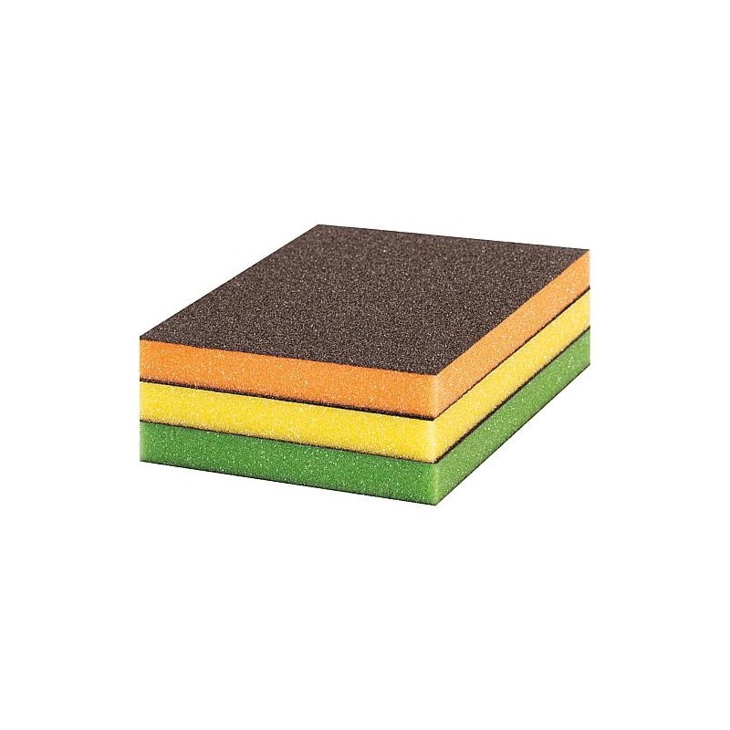 Set d’éponges abrasives BOSCH® EXPERT 98 x 120 x 13 mm, moyen, fin, super fin, 3 pièces