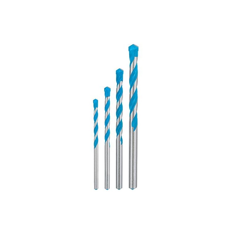 Set de forets multiusage BOSCH® EXPERT EXPERTMultiContruction Ø 4/5/6/8 mm, 4 pièces avec tige cylindrique