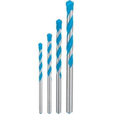 Set de forets multiusage BOSCH® EXPERT EXPERTMultiContruction Ø 4/5/6/8 mm, 4 pièces avec tige cylindrique