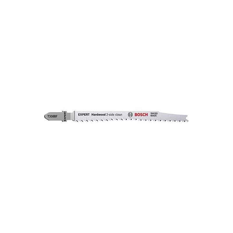 Lames de scie sauteuse BOSCH® EXPERT T308BF longueur 117 mm, pour panneaux revêtus de plastique, conditionnement 3 pièces